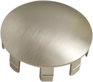Embout plat acier nickel brossé pour main courante Ø40mm